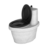 Туалет торфяной Rostok белый гранит с термосиденьем