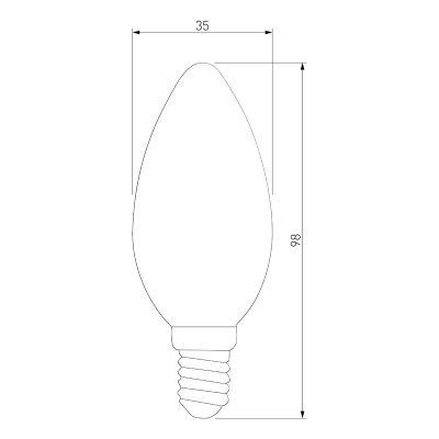 Лампа светодиодная филаментная Elektrostandard BLE1409 E14 9W 3300K прозрачная a049062