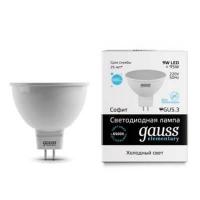 Лампа светодиодная Gauss GU5.3 9W 6500K матовая 13539 Лампа светодиодная Gauss GU5.3 9W 6500K матовая 13539