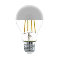 Лампа светодиодная филаментная Eglo E27 7W 2700K хром 11834