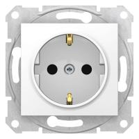 Розетка Schneider Electric Sedna с з/к со шторками 16A 250V SDN3001721