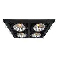Встраиваемый светильник Arte Lamp Cardani A5935PL-4BK Встраиваемый светильник Arte Lamp Cardani A5935PL-4BK