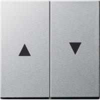 Лицевая панель Gira System 55 выключателя жалюзи алюминий 029426