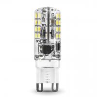 Лампа светодиодная Gauss G9 3W 2700K прозрачная 107709103