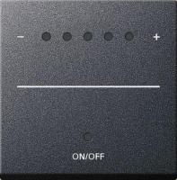 Лицевая панель Gira System 55 диммера сенсорного с индикацией антрацит 226028