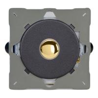 Переключатель кнопочный Varilight 1-позиционный Matt Black Vogue EGM1YV.MB