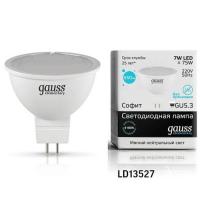 Лампа светодиодная Gauss GU5.3 7W 4100K матовая 13527 Лампа светодиодная Gauss GU5.3 7W 4100K матовая 13527