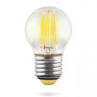 Лампа светодиодная филаментная Voltega E27 6W 4000К прозрачная VG10-G1E27cold6W-F 7024