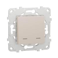 Выключатель двухклавишный Schneider Electric Unica New NU521144N