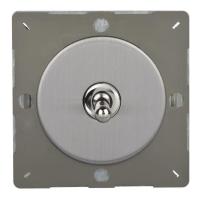 Тумблерный переключатель Varilight одноклавишный 2-позиционный Brushed Steel XEST1S