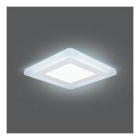 Встраиваемый светодиодный светильник Gauss Backlight с подсветкой BL123