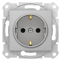 Розетка Schneider Electric Sedna с з/к со шторками 16A 250V SDN3001760