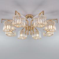 Потолочная люстра Eurosvet April 10117/8 золото/прозрачный хрусталь Strotskis