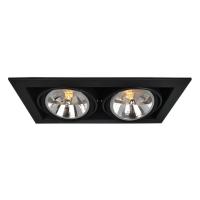 Встраиваемый светильник Arte Lamp Cardani A5935PL-2BK Встраиваемый светильник Arte Lamp Cardani A5935PL-2BK