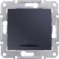 Выключатель одноклавишный с красной подсветкой Schneider Electric Sedna 10A 250V SDN0400370