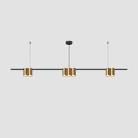 Подвесная люстра Denkirs Orbit DK4063-BK+SG