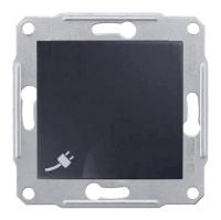 Розетка Schneider Electric Sedna с/з со шторками и крышкой 16A 250V SDN3100170