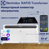 Инверторный конвектор Electrolux Rapid Transformer с блоком управления и шасси ECH/R-2500 T-TUI4 с WI-FI, 10 ступеней мощности