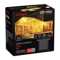 Уличная светодиодная гирлянда Vegas Сеть 24V теплый белый без мерцания 55030