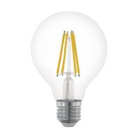Лампа светодиодная филаментная диммируемая Eglo E27 6W 2700К прозрачная 11702