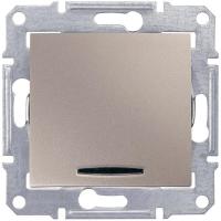 Переключатель одноклавишный с синей подсветкой Schneider Electric Sedna 16A 250V SDN1500268