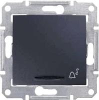 Выключатель кнопочный с синей подсветкой Звонок Schneider Electric Sedna 10A 250V SDN1600470