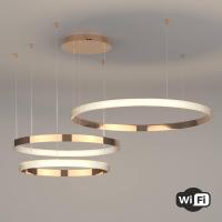 Подвесной светодиодный светильник Eurosvet Smart Posh 90275/3 медный