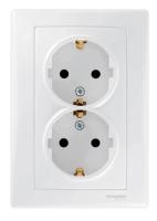 Розетка двойная Schneider Electric Sedna с/з без шторок 16A 250V SDN3000621