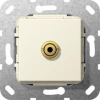 Розетка Minijack Gira System 55 кремовый глянцевый 564801