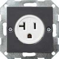 Розетка Gira System 55 20A 125V винтовой зажим Американский стандарт антрацит 048728