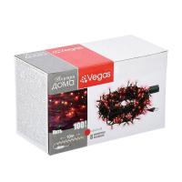 Светодиодная гирлянда Vegas Нить 220V красная 8 режимов 55065