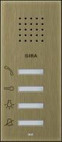 Квартирная станция накладного монтажа Gira System 55 бронза 1250603