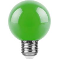 Лампа светодиодная Feron E27 3W зеленая LB-37125907