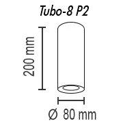 Потолочный светильник TopDecor Tubo8 P2 10 Потолочный светильник TopDecor Tubo8 P2 10