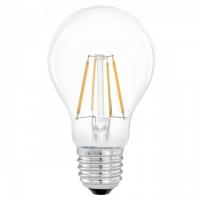 Лампа светодиодная филаментная Eglo E27 4W 2700К прозрачная 11491