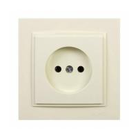 Розетка 2К Mono Electric Despina 16A 250V винтовое подключение крем 102-170022-116
