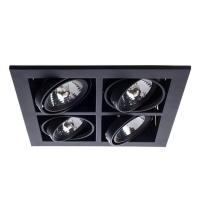 Встраиваемый светильник Arte Lamp Cardani A5930PL-4BK Встраиваемый светильник Arte Lamp Cardani A5930PL-4BK