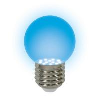 Лампа светодиодная Uniel E27 0,65W Blue синий LED-G45-0,65W/BLUE/E27 04423