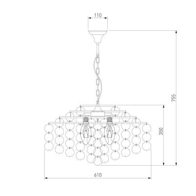 Подвесная люстра Eurosvet Sandra 00000065834