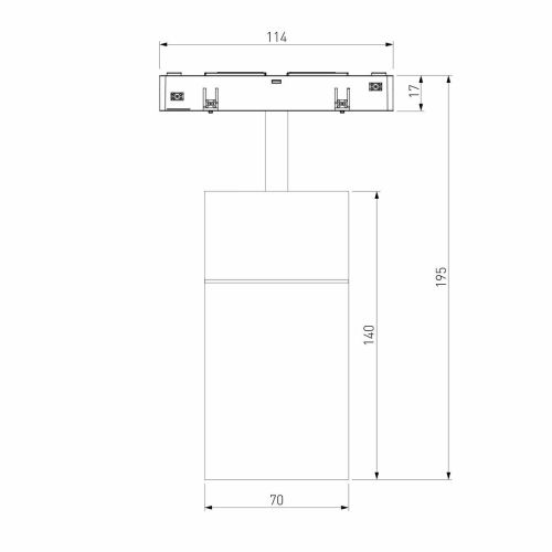 Трековый светодиодный светильник Elektrostandard Slim Magnetic Comfi 85187/01 a066515
