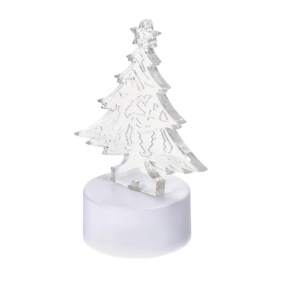 Светодиодная фигура Vegas Свеча Елочка CR2032 зеленый без мерцания 55052