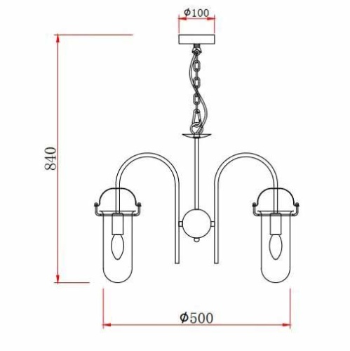 Подвесная люстра Rivoli Aleksa 4059-205 Б0047321