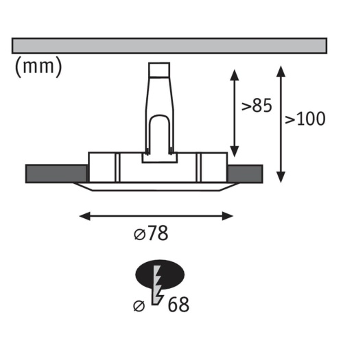 Встраиваемый светодиодный светильник Paulmann Nova 93627