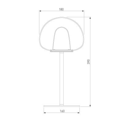 Настольная лампа Eurosvet Twice 90326/1 черный