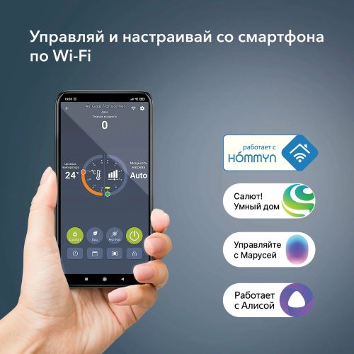 Электрический конвектор Electrolux Rapid Transformer с блоком управления ECH/R-2000 T-TUE4 с WI-FI, с Алисой, 2 ступени мощности, без шасси