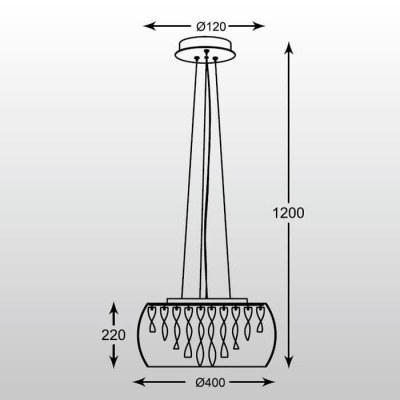 Подвесная люстра Zumaline Biagio MD1318-5