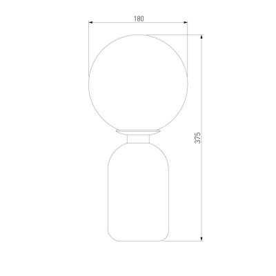 Настольная лампа Eurosvet Оптима Bubble 01197/1 латунь