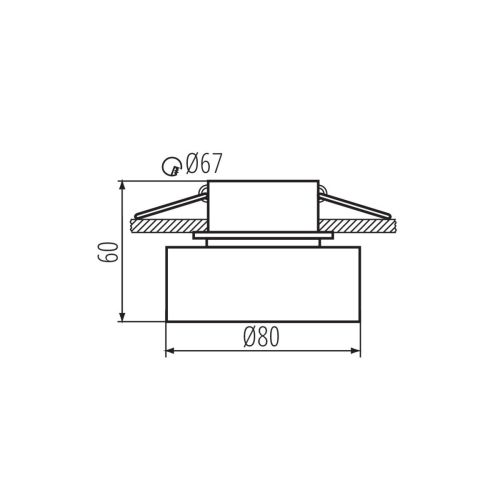 Точечный светильник Kanlux GOVIK DSO-B/G 29232 Точечный светильник Kanlux GOVIK DSO-B/G 29232