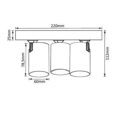 Спот Crystal Lux CLT 017W3 D230 BL