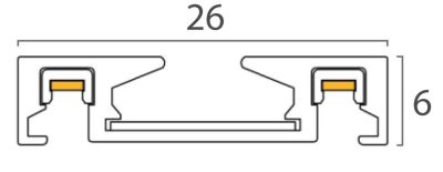 Шинопровод магнитный Italline Kreator IT09-9020 black tube